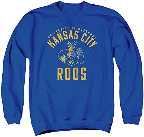 Университета на Мисури - Официален Свитшот с логото на Umkc Roos в Канзас Сити Унисекс за възрастни с високо воротом
