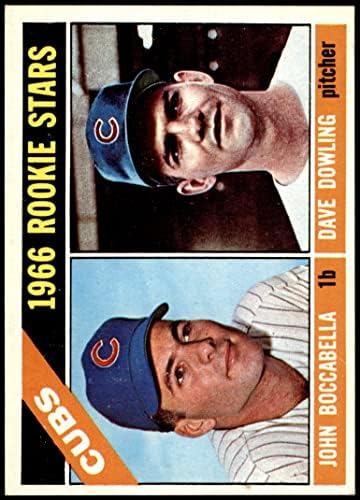 1966 Topps 482 Начинаещи Къбс Джон Боккабелла/ Дейв Доулинг Чикаго Къбс (Бейзболна картичка) EX/MT Cubs