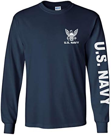 Официално Лицензирана Тениска с дълъг ръкав Военноморските сили на САЩ