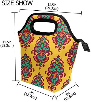 Чанта за обяд Vipsk, Водоустойчив Училищна чанта за пикник на открито, за мъже, жени и ученици (Национален стил)