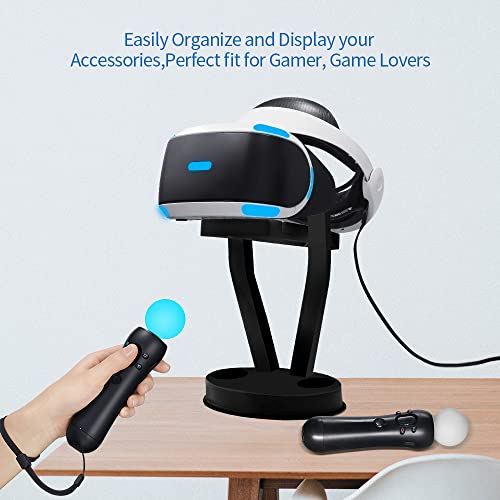 Поставка EJGAME VR, Органайзер и дисплей за слушалки Oculus Quest 2/Quest/Meta/Rift /S Rift /PS VR и сензорни контролери (Черен)