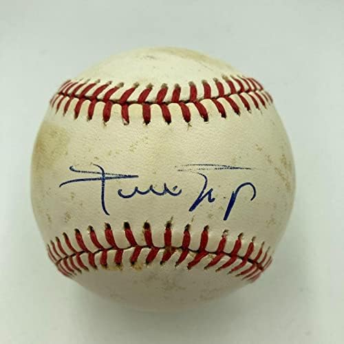 Уили Мейс Подписа Автограф Официален Представител на Националната лига бейзбол PSA DNA COA - Бейзболни топки с Автографи