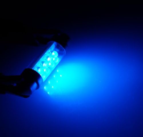 Tuningpros Led лампи LEDX2-42M-B8 с венец 42 мм, 8 светодиоди в синьо, комплект от 4 теми