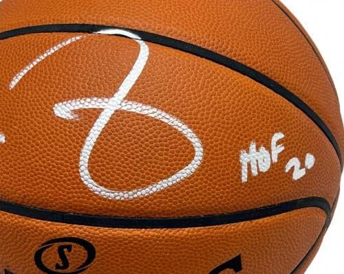 Кевин Гарнет е подписал Официален договор за баскетбольную игра Сполдинг с фанатици КОПИТО 20/BAS - Баскетболни топки с автографи