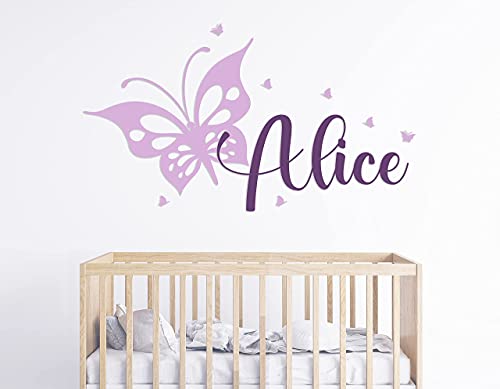 Потребителско име Butterflies Animal Series - Baby Girl - Стенни Стикер за Детска стая за децата от дома спални (MM-15) (Ширина 42 х височина 26)