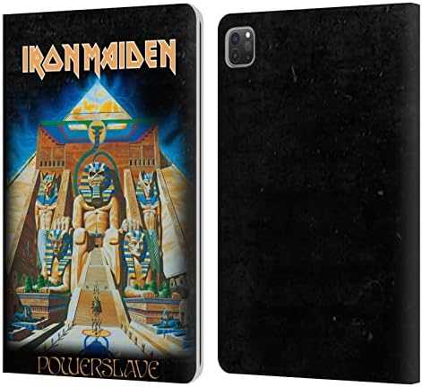 Дизайн на седалките за главата Официално Лицензиран Iron Maiden Powerslave Обложки на албуми Кожена Книга Портфейл Калъф е Съвместим с Apple iPad Pro 11 2020/2021/2022