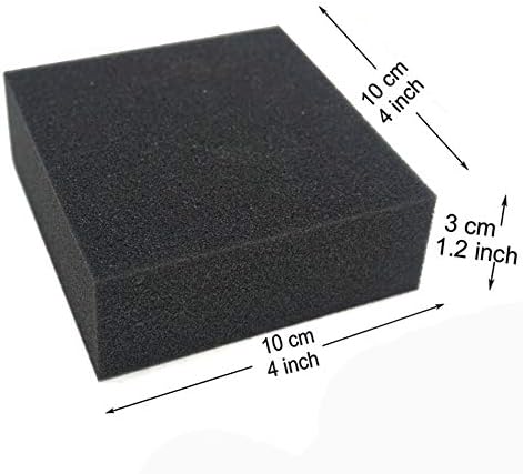 Artec360 Пенопластовый подложка с висока плътност за набиране на игли за тепане, мат 4 x4x1.2, Основа за тепане, Черно Пяна за тепане, 4 опаковки