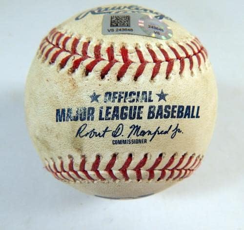2020 Milwaukee Brewers Pitt Pirates Използвани Бейзболни топки Keston Hiura Single 1 - Използваните Бейзболни топки