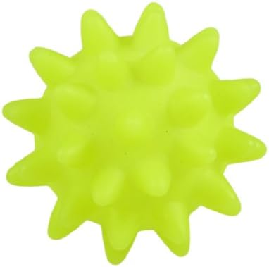 Дъвченето играчка Jardin с Текстурированным топка в форма на Пищялките за кучета, Жълто-зелен