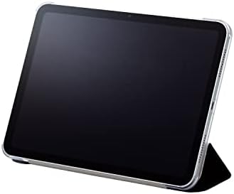 Калъф Elecom TB-A22RWVNV за iPad 10,9-инчов и 10-то поколение (2022), Калъф с панти капак, Прозрачна делото, 2 ъгъла на наклона, е Материал от мека кожа, Автоматичен режим на заспиване / събуждане, тъмно син