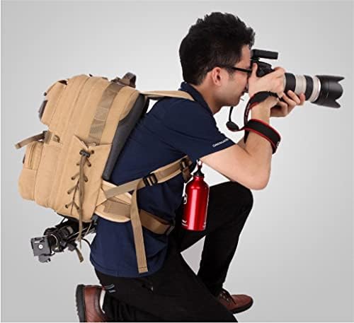 ADKHF Голямата Голям Холщовая пътна чанта за огледално-рефлексен фотоапарат, мека чанта през рамо, статив, за огледално-рефлексен фотоапарат (Цвят: B размер: както е показано на фигурата)