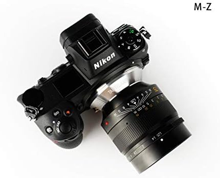 7 Занаятчии 75 мм F1.25 Полнокадровый Портретен Обектив на Камерата с Ръчно Фокусиране и Голяма Бленда за Беззеркальной фотоапарат Leica M Mount с Адаптор за Обектива на Камерата