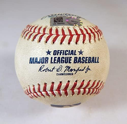 2022 Милуоки Брюэрз Марлинз Използвани Бейзболни топки Тревър Роджърс Тирон Тейлър - Използваните Бейзболни топки