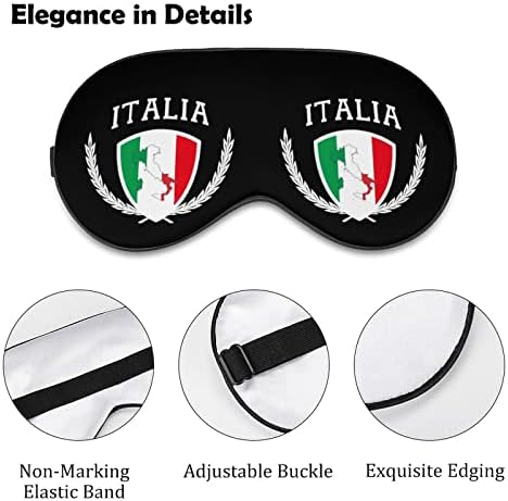 Italia Италия Италианска Карта Флаг Маска за Сън, За Очите Скъпа Превръзка На Очите, Калъфи за очи, Сенки за Жени, Мъже Подаръци