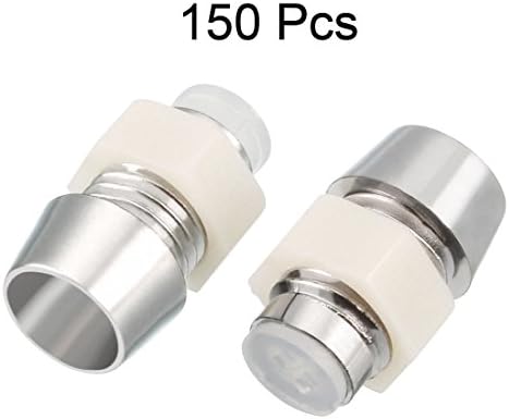 uxcell 150pcs 5mm Dia Led Държач на Крушката контакт за Електрическа Крушка Пластмасови Хромированное Покритие за Led Осветление