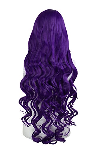 EpicCosplay® Hera Royal purple къдрави коси вълнообразни костюм, перука (25RPL)