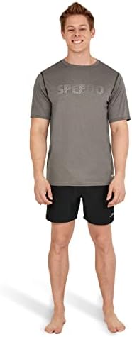 Мъжки UV-Тениска за плуване Speedo с графичен Дизайн и Къс ръкав