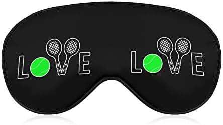 Мека Маска за очи Love Tennis Ball Ефективна Затеняющая Маска за Сън Удобна Превръзка на Очите с Еластична Регулируема Каишка