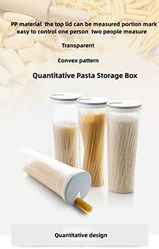 Кухненски Кутия за съхранение на Тестени изделия HOBKEY, Пластмасова Кръгла Прозрачна Банка За Съхранение, Кутия за съхранение на зърнени храни, на Банката за Количествено съхранение (светло синьо-2)